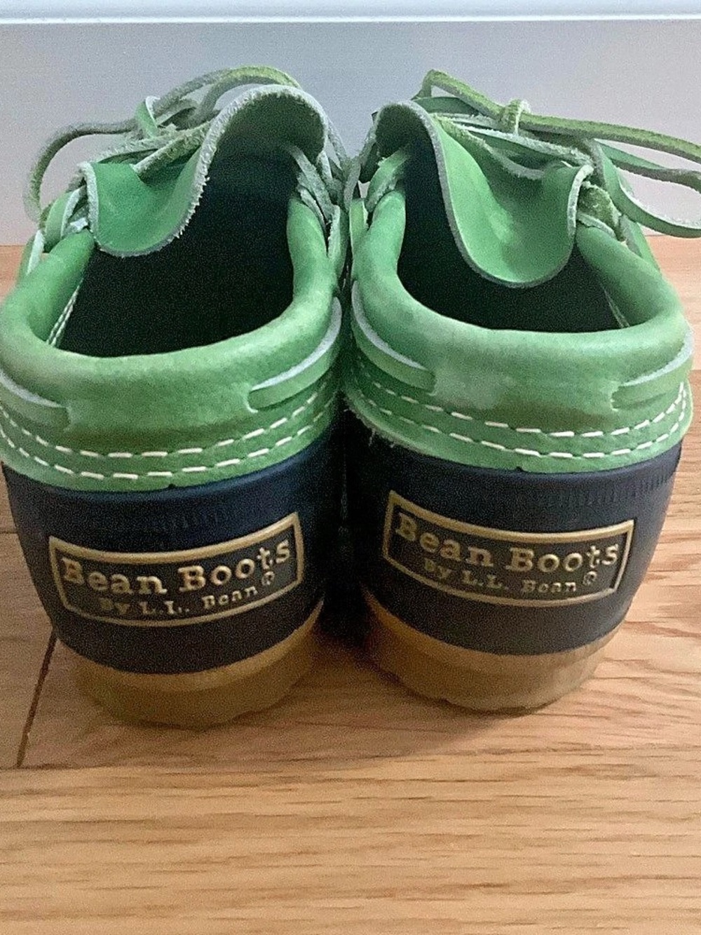 L.L.Bean Boots Duck Boots shoes Blue & Green US 8 - Picture 3 of 7